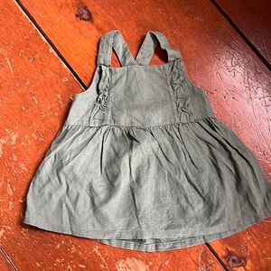 Green linen blend tank